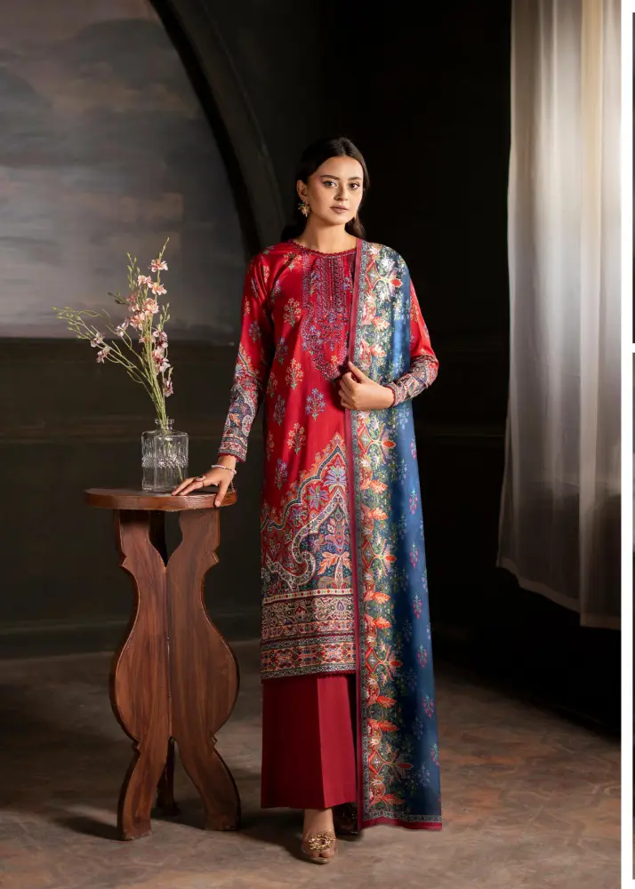 Pakistani Ras 3 Piece Pakistani Unstitched Suits-(Lawn) Price in Bangladesh